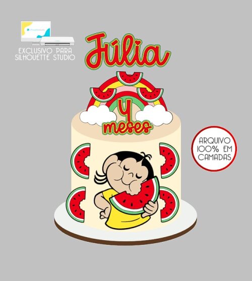 149 - Arquivo Topo de Bolo Magali