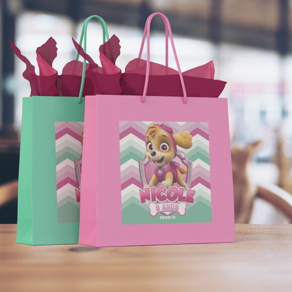 Rótulo Adesivo para Sacolas Skye