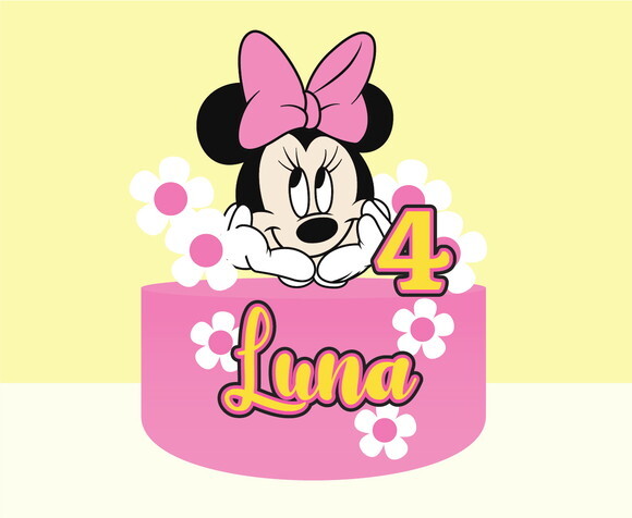 Kit Personalizado Minnie Rosa