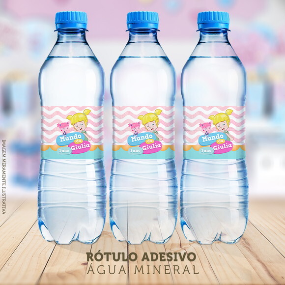 Rótulo Água Mineral Mundo Bita-Adesivo Água Mineral Bita