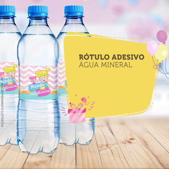 Rótulo Água Mineral Mundo Bita-Adesivo Água Mineral Bita