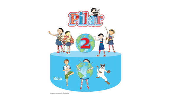 Topo de Bolo Diário de Pilar