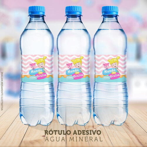 Rótulo Água Mineral Mundo Bita-Adesivo Água Mineral Bita