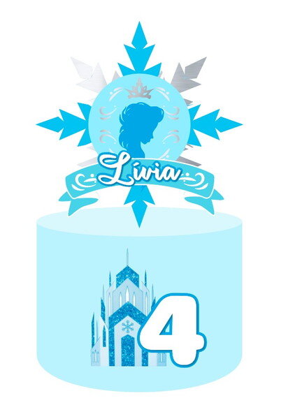 Topo de Bolo Frozen