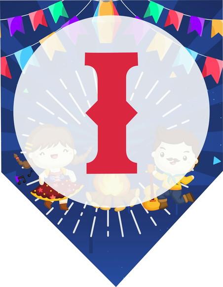 Bandeirinha Festa Junina Personalizada Painel Arraiá