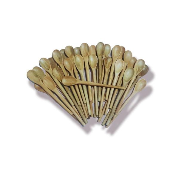Colher de Madeira de Reflorestamento 26cm Colher de Pau