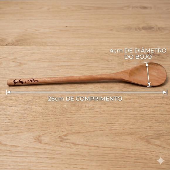 Colher de Pau 26cm Gravada a Laser Personalizada