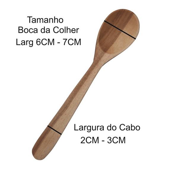 Colher de Pau 36cm Gravada Laser Personalizada