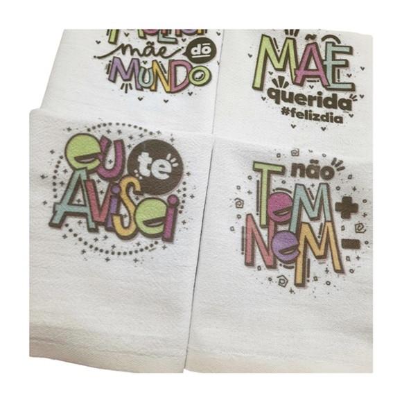 Kit 6 Panos Estampados Frases Que Toda Mãe Fala