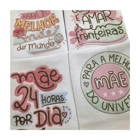 Kit 6 Panos Estampados Presente de Dia das Mães