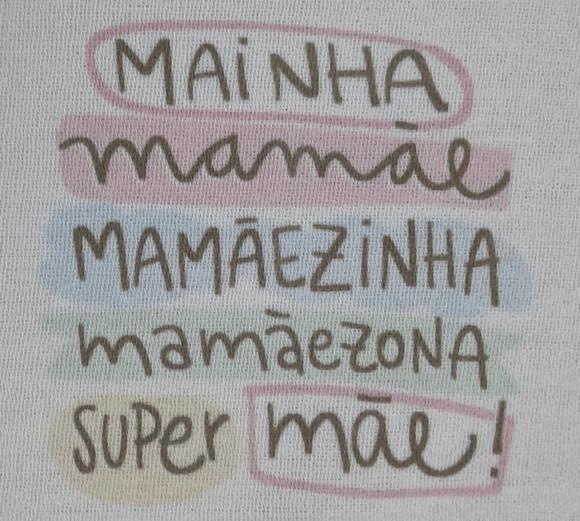 Kit 6 Panos Estampados Presente de Dia das Mães com Frases