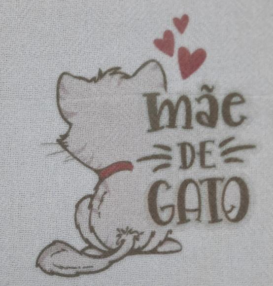 Kit 6 Panos Mãe Gato Presente Dia das Mães Mãe de Pet