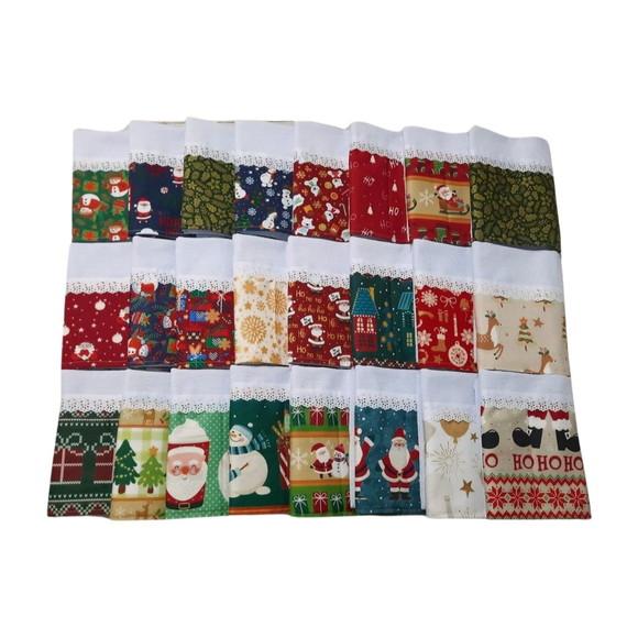 Kit Pano de Prato e Colher de Natal e Ano Novo