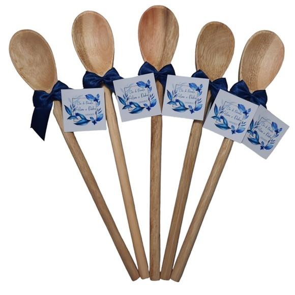 Lembrancinha Azul Marinho Chá de Panela Colher de Pau