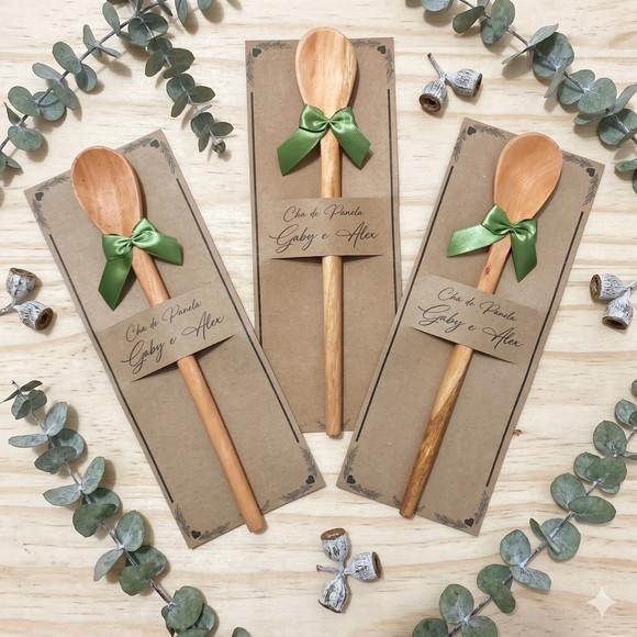 Lembrancinha Casamento Boho Colher 26cm Personalizada