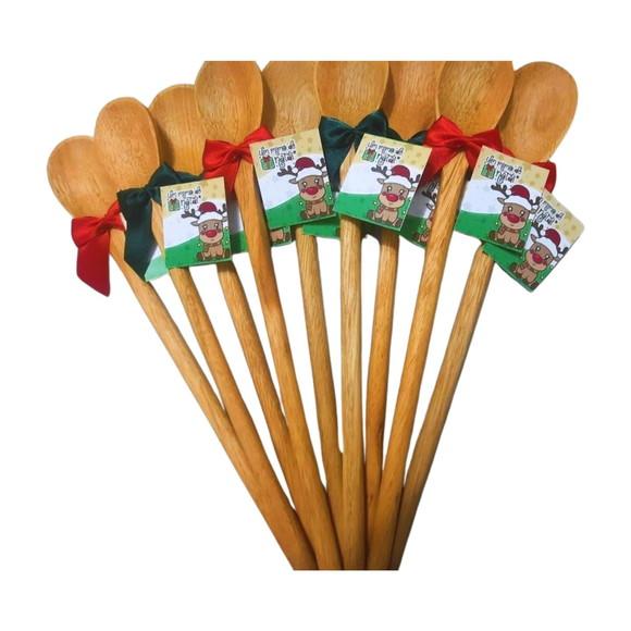 Lembrancinha de Natal Colher de Pau Personalizada Mimo