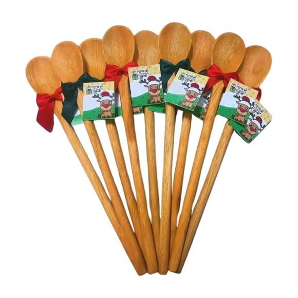 Lembrancinha de Natal Colher de Pau Personalizada Mimo