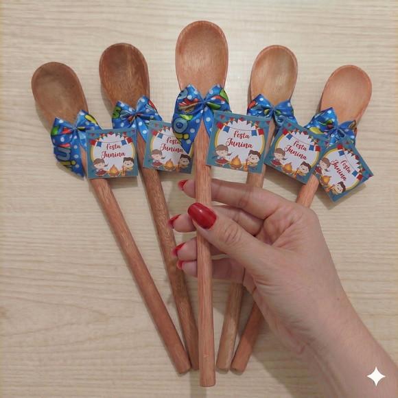 Lembrancinha Girassol Colher 26cm Festa Junina Alegre