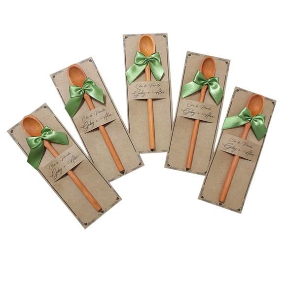 Mini Colher Lembrancinha Casamento Boho Personalizada