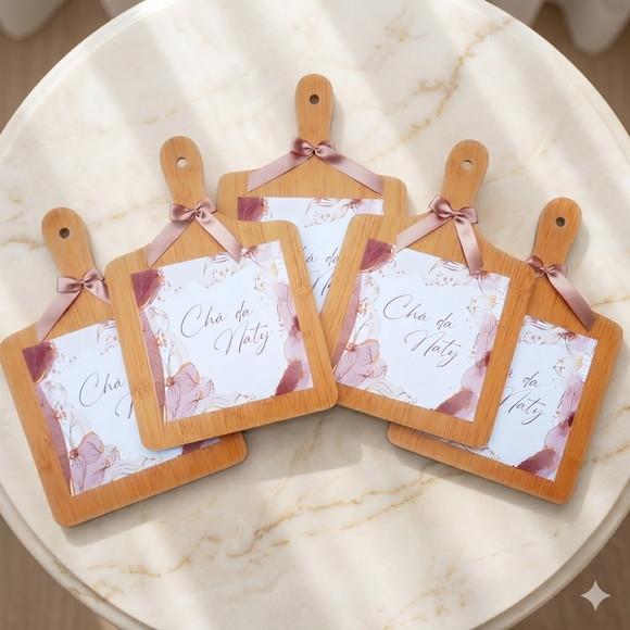 Tábua mdf Personalizada Lembrancinha Chá de Cozinha