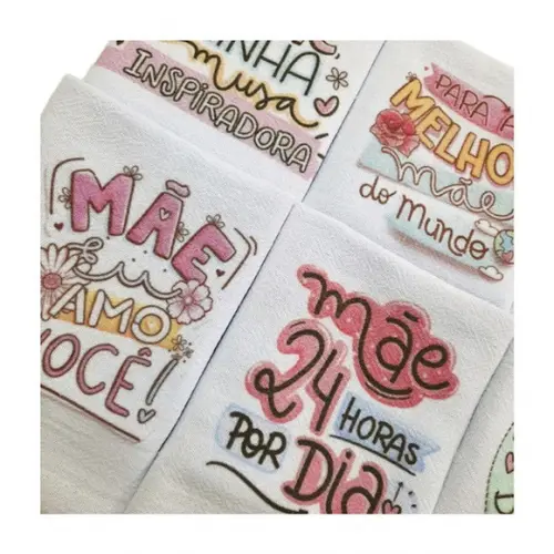 Kit 6 Panos Estampados Presente de Dia das Mães