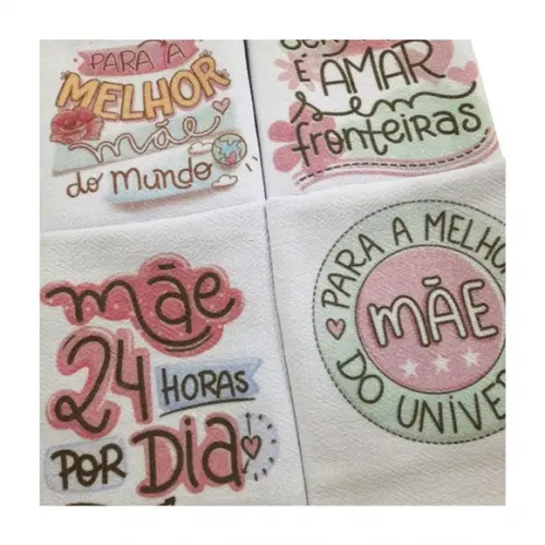 Kit 6 Panos Estampados Presente de Dia das Mães