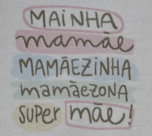 Kit 6 Panos Estampados Presente de Dia das Mães com Frases