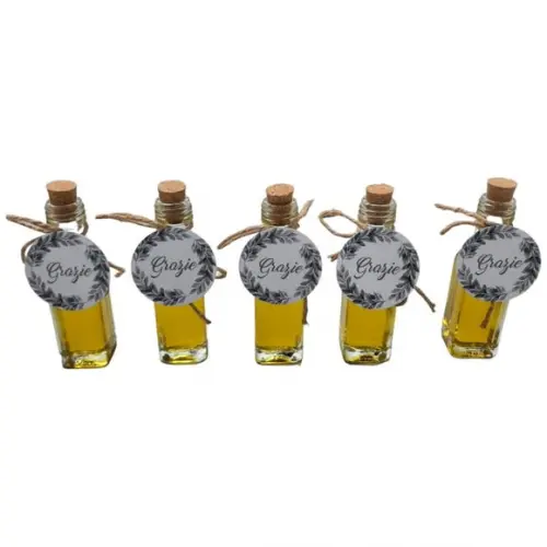 Lembrancinha Batizado Vidro com Azeite Personalizada