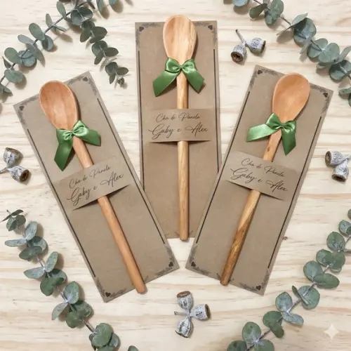 Lembrancinha Casamento Boho Colher 26cm Personalizada