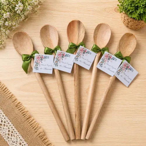 Lembrancinha Colher 26cm Chá de Cozinha Personalizada