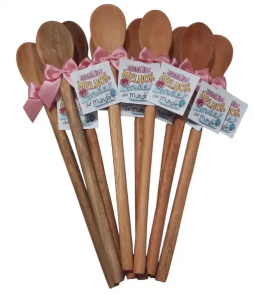 Lembrancinha Dia das Mães Colher Personalizada Empresa