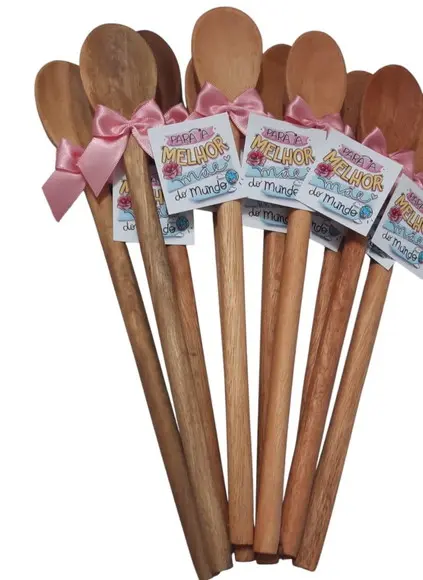 Lembrancinha Dia das Mães Colher Personalizada Empresa