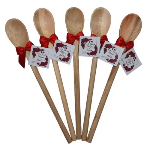 Lembrancinha Vermelho Chá de Cozinha Colher de Pau