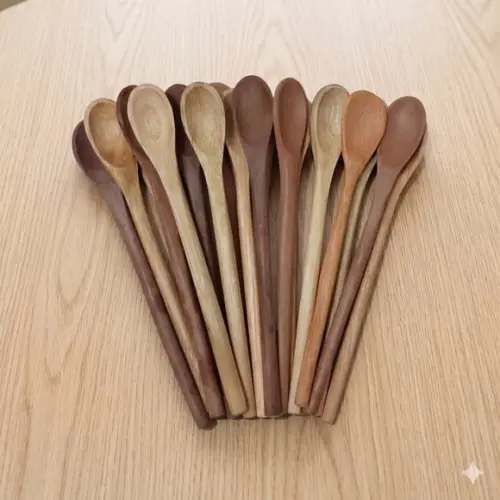 Mini Colher de Pau 16cm para Lembrancinha Chá de Cozinha