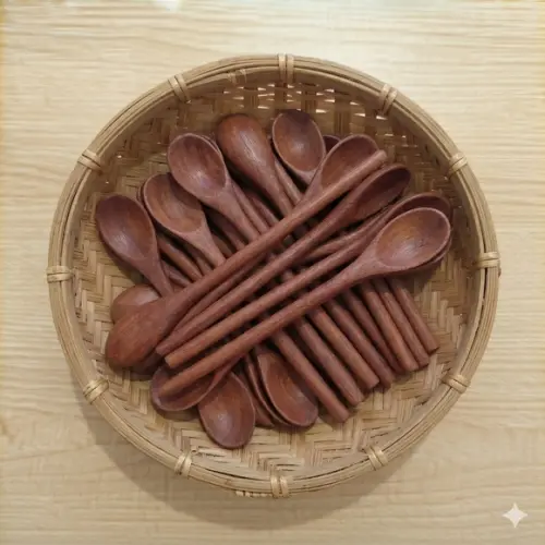 Mini Colher de Pau 16cm para Lembrancinha Chá de Cozinha