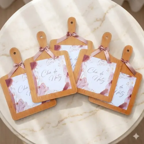 Tábua mdf Personalizada Lembrancinha Chá de Cozinha