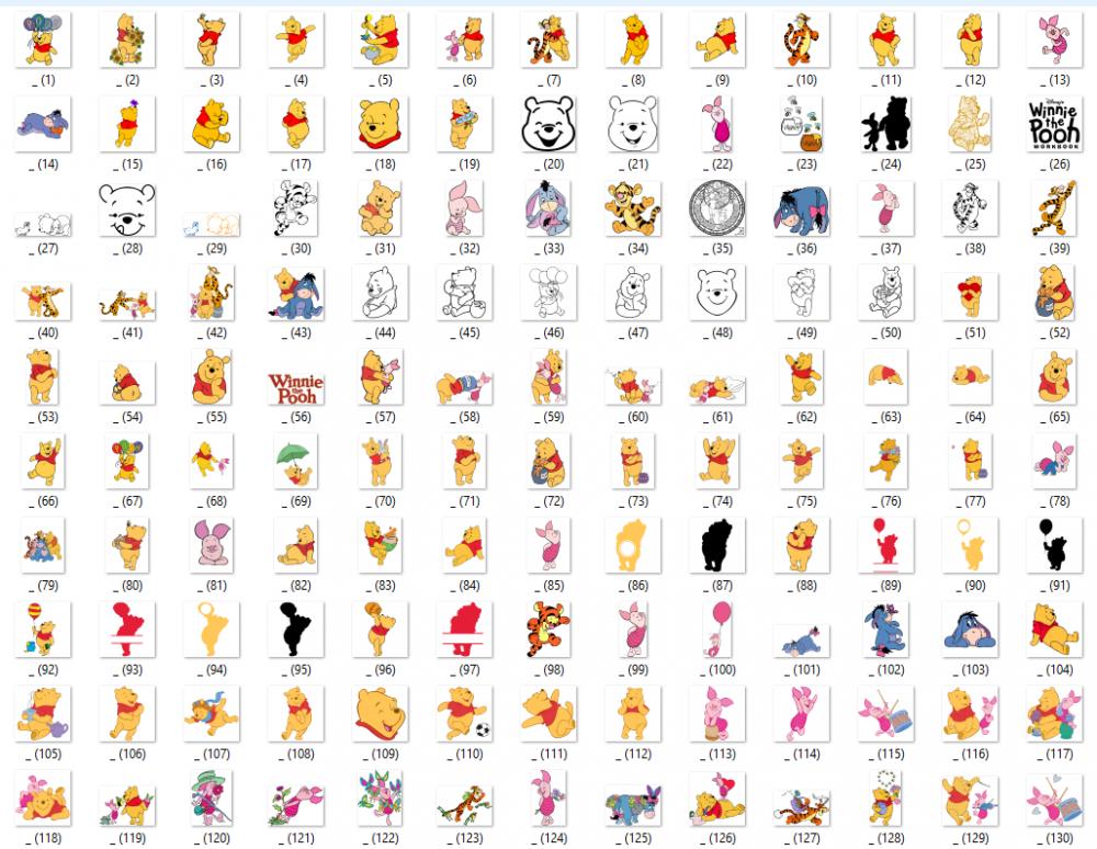 Kit Digital Ursinho Pooh MEGA PACK