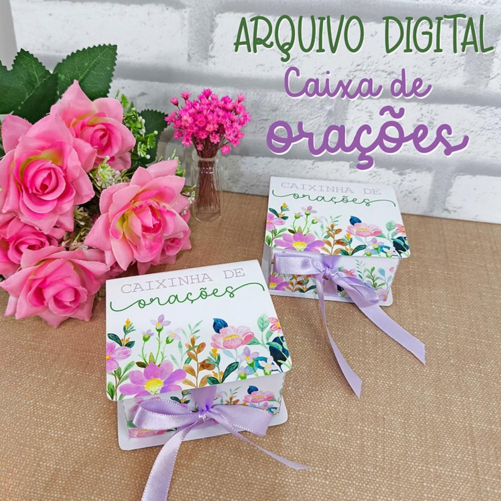 Arquivo Digital Caixinha de Orações DXF PNG