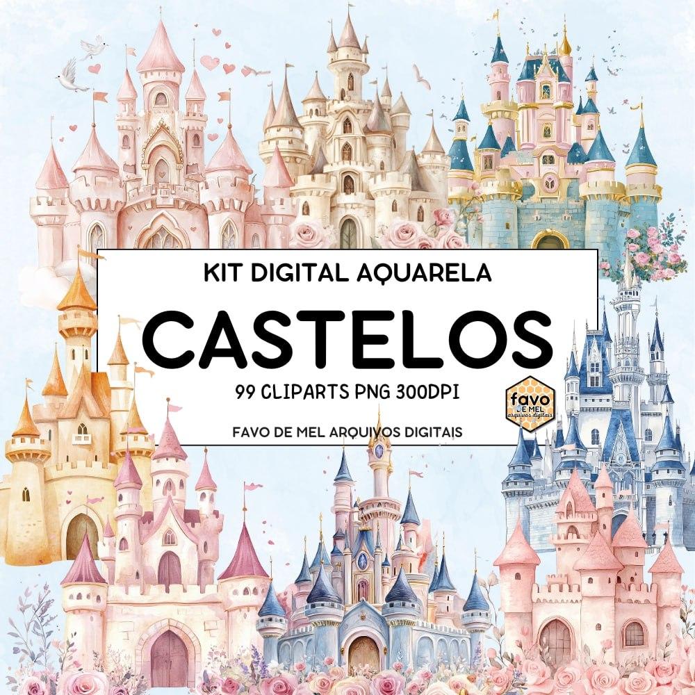Kit Digital Castelos Aquarela