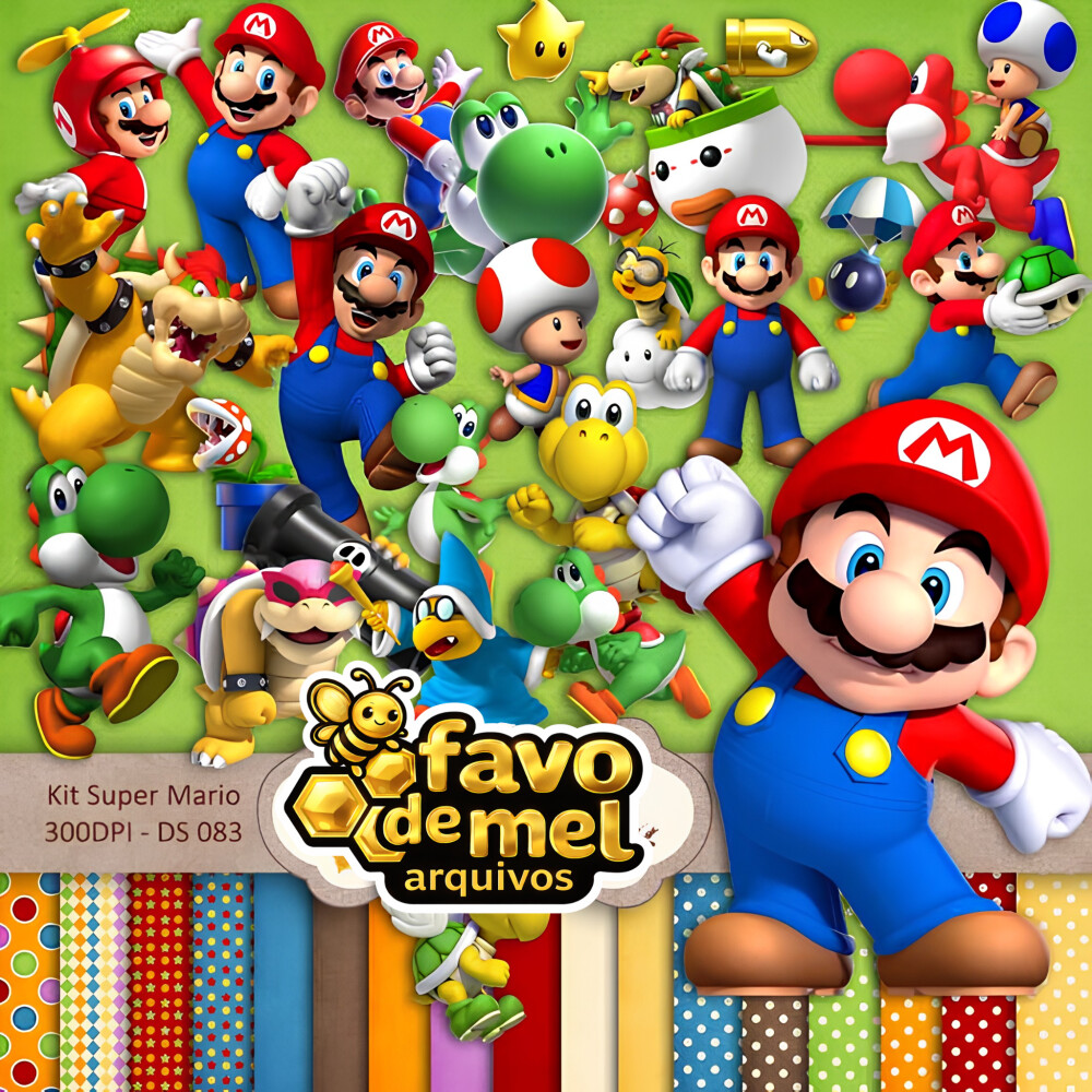 KIT DIGITAL SUPER MARIO SCRAPBOOK