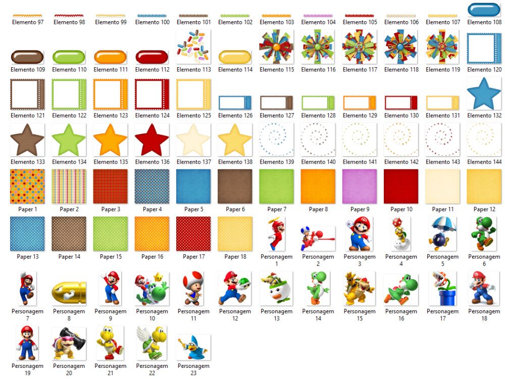 KIT DIGITAL SUPER MARIO SCRAPBOOK