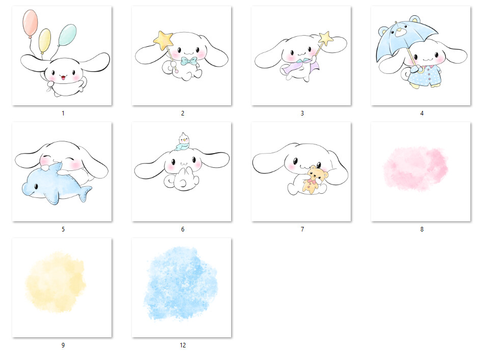 KIT DIGITAL CINNAMOROLL HELLO KITTY