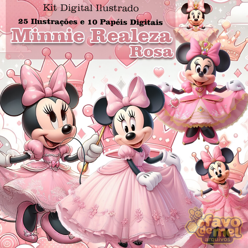 KIT DIGITAL MINNIE REALEZA ROSA