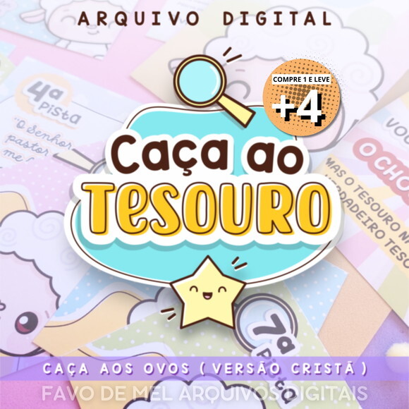 Arquivo de Corte Caça aos Ovos Páscoa Cristã Png pdf