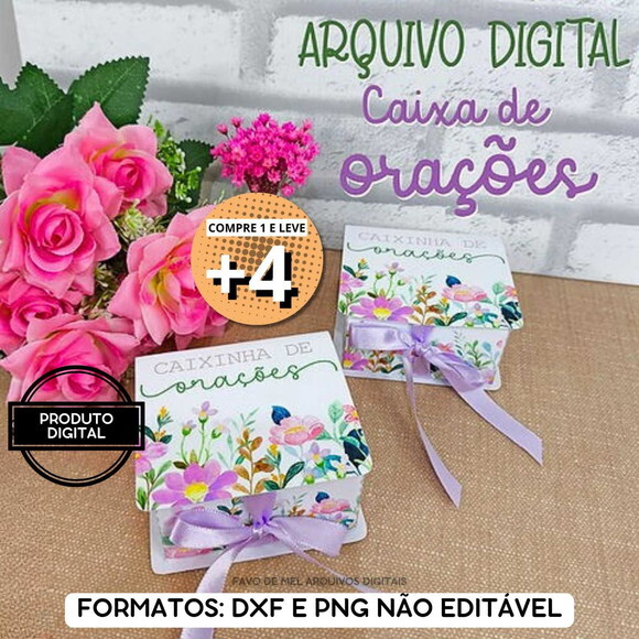 Arquivo de Corte Caixinha de Orações (pague 1 Leve +4)