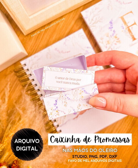 Arquivo de Corte Caixinha de Promessas - nas Mãos do Oleiro