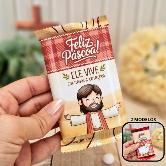 Arquivo de Corte Capa Kit Kat Páscoa Cristã 2026 Png pdf