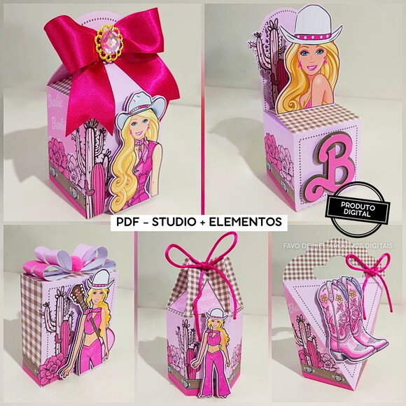 Arquivo de Corte Festa Barbie Boiadeira - Studio e pdf