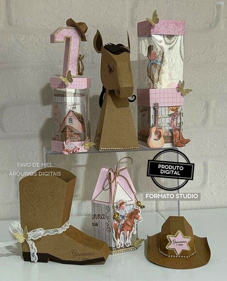 Arquivo de Corte Festa Boiadeira Cavalo Chapeu e Bota Studio