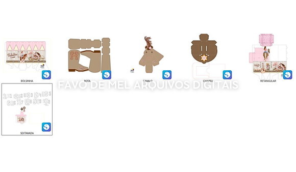 Arquivo de Corte Festa Boiadeira Cavalo Chapeu e Bota Studio